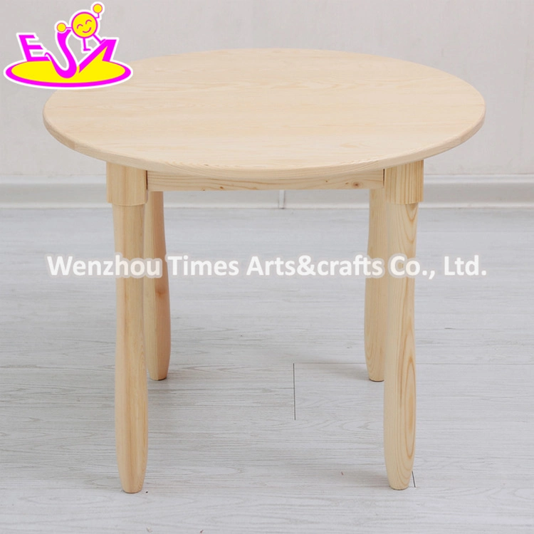 Wholesale Cheap Primary School Wooden Kids Round Table and Chairs for Study W08g232