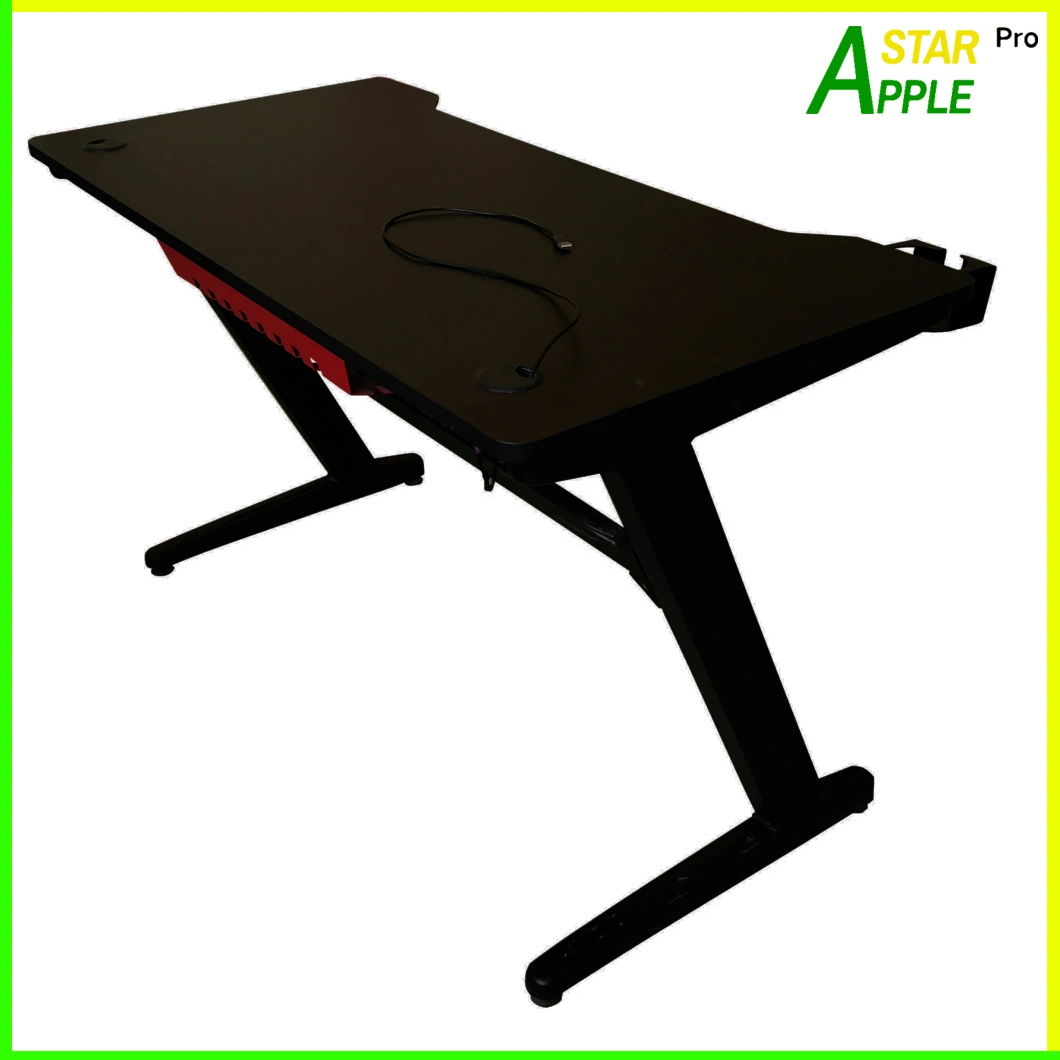 Wholesale Market Wooden Modern Office Game Computer Wood Table Metal Gaming Furniture