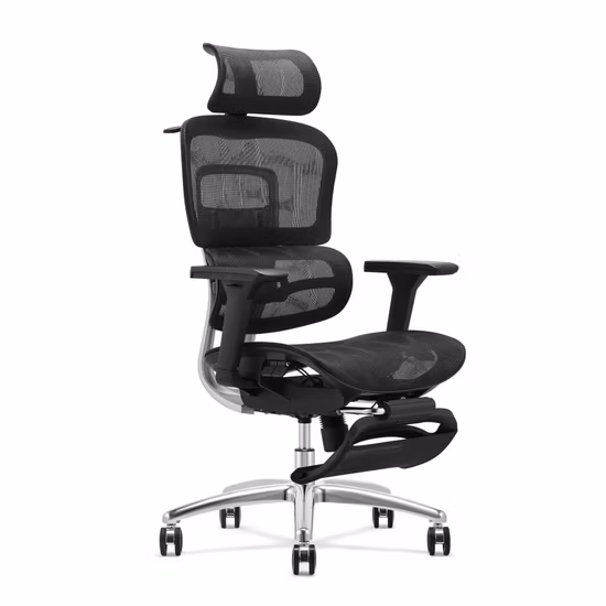 Full Mesh Chair with Double Cushion High Back Headrest